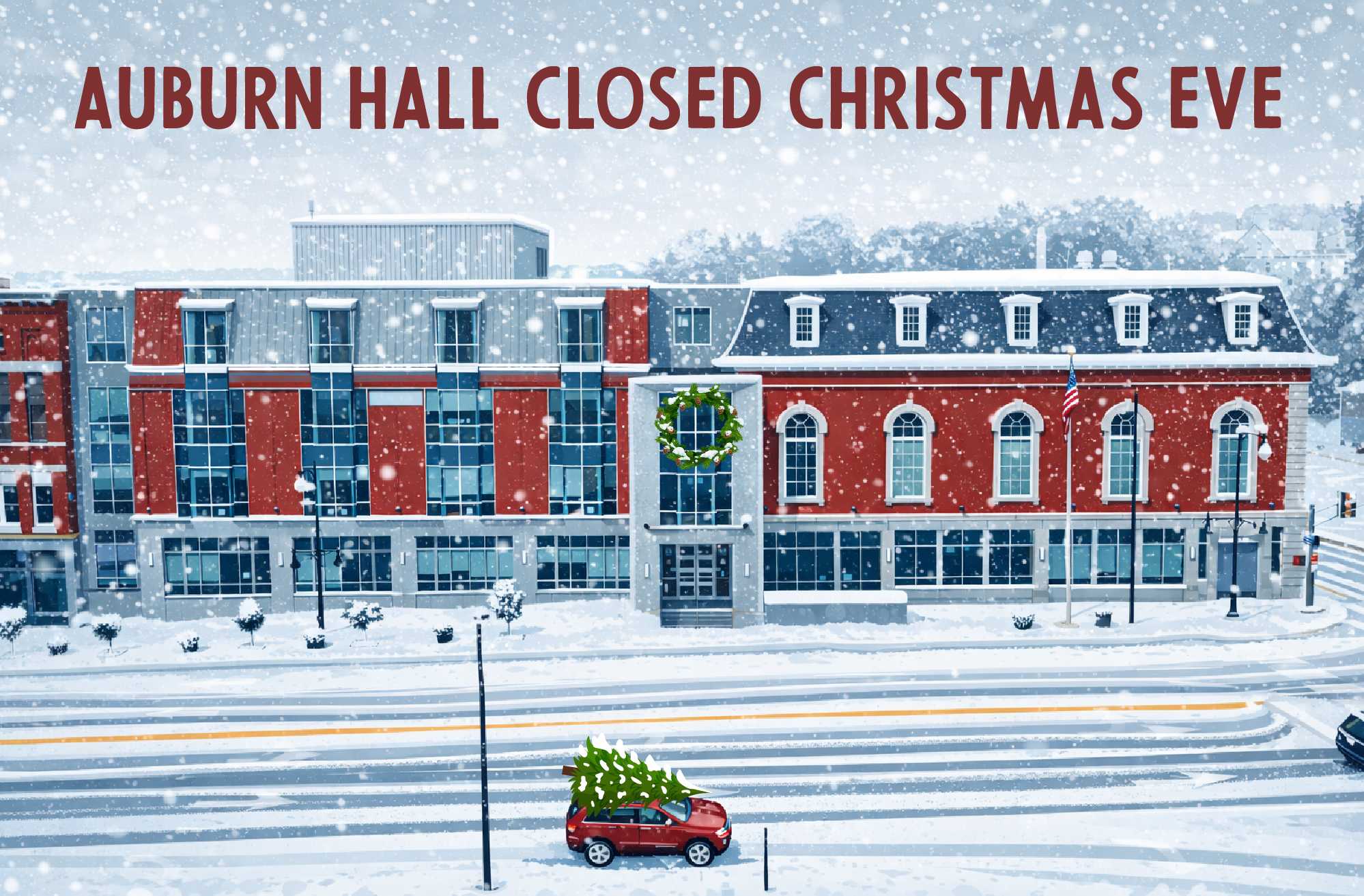 Auburn Hall in Snow - Copy